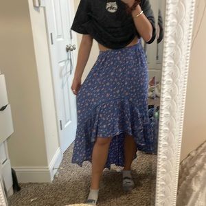 High low maxi skirt